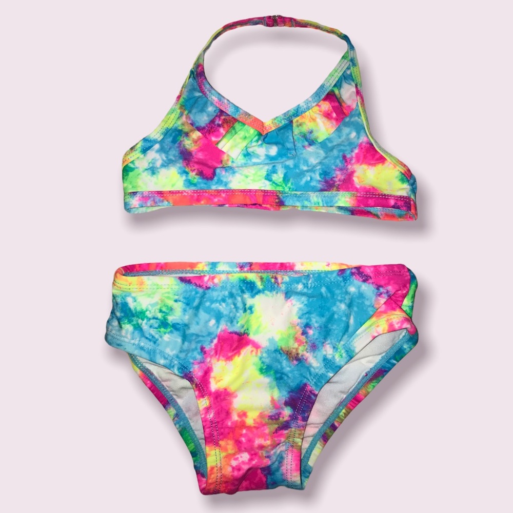 Children’s Place Tie Dye Girl’s Two-Piece Swimsuit.  Size 3T.